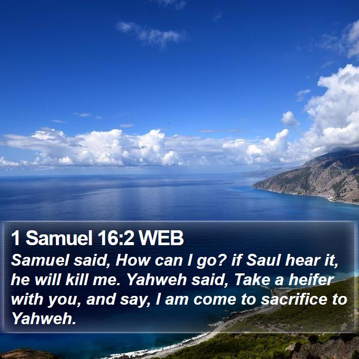 1 Samuel 16:2 WEB Bible Study