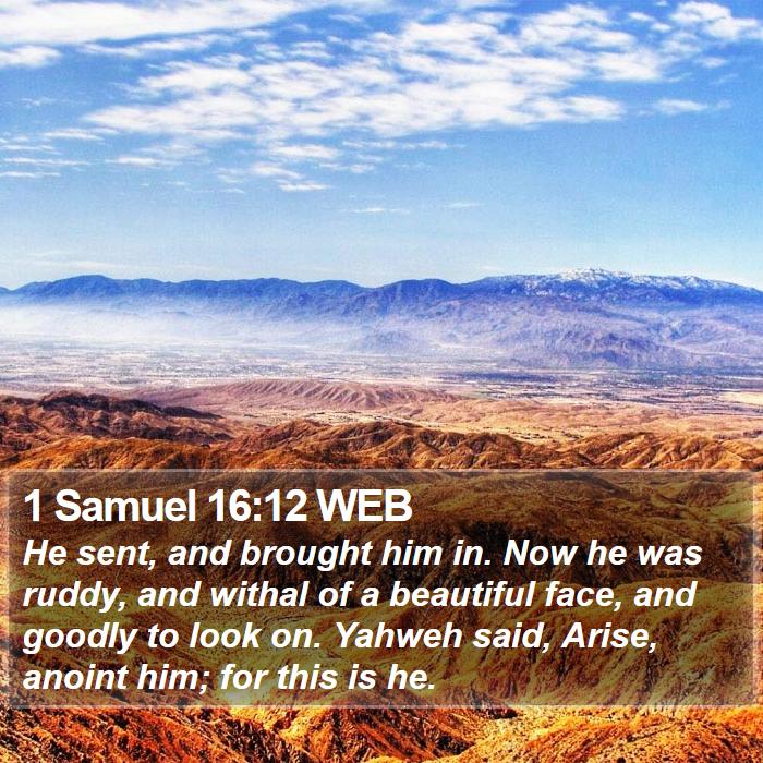 1 Samuel 16:12 WEB Bible Study