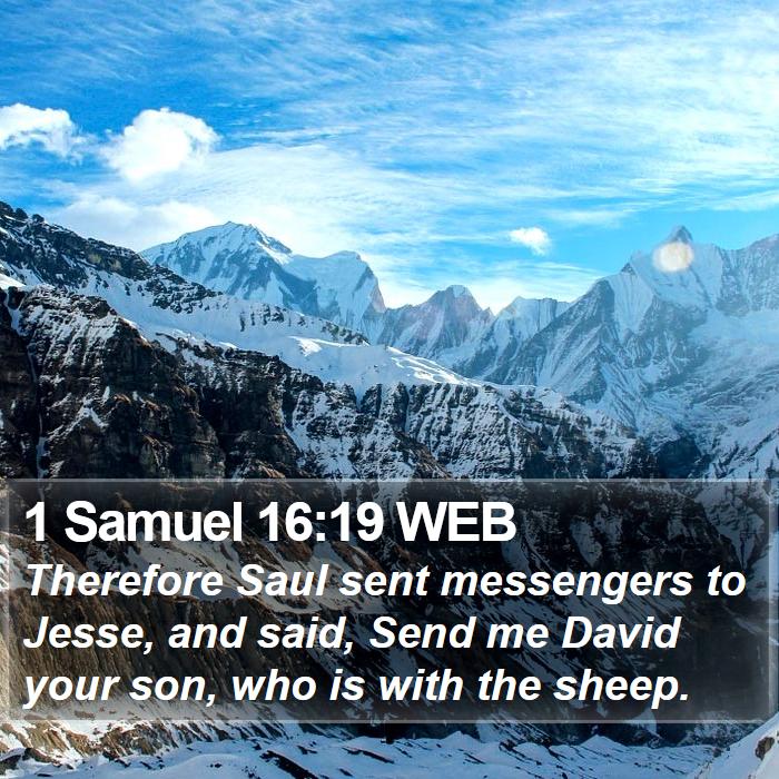 1 Samuel 16:19 WEB Bible Study