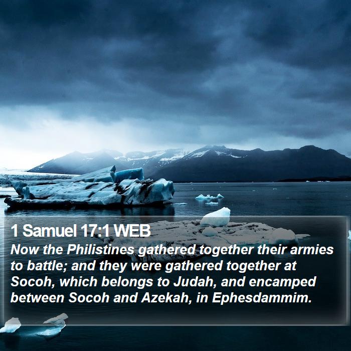 1 Samuel 17:1 WEB Bible Study