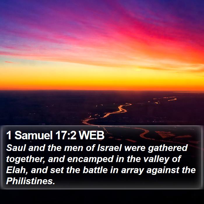 1 Samuel 17:2 WEB Bible Study