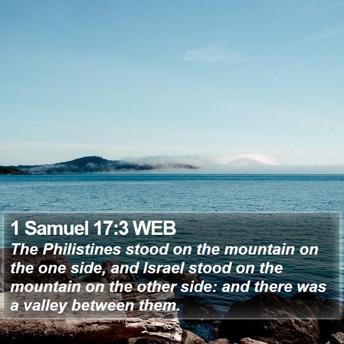 1 Samuel 17:3 WEB Bible Study