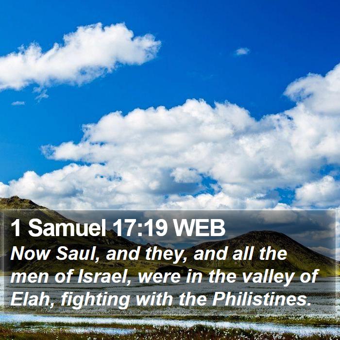 1 Samuel 17:19 WEB Bible Study