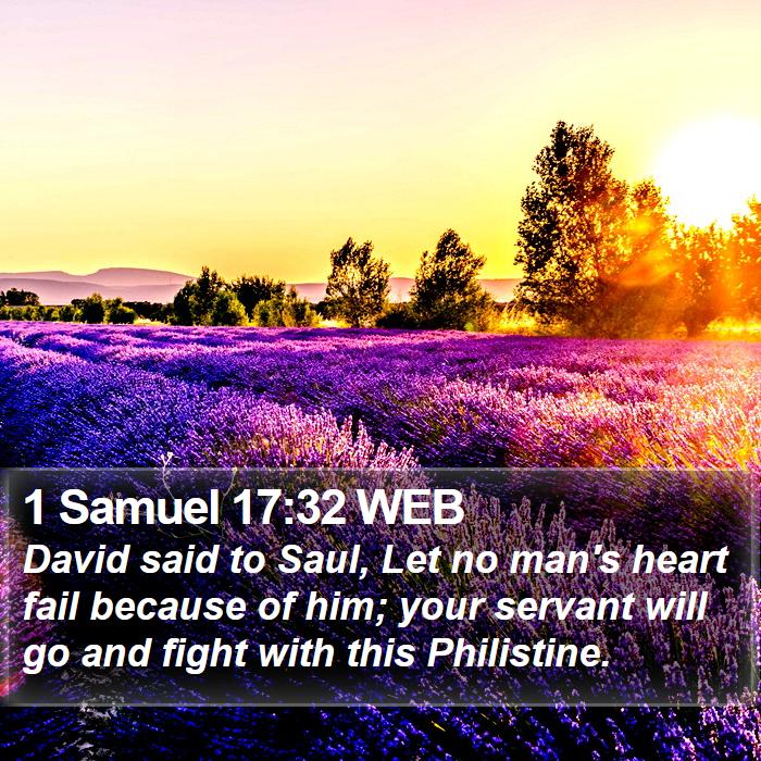 1 Samuel 17:32 WEB Bible Study