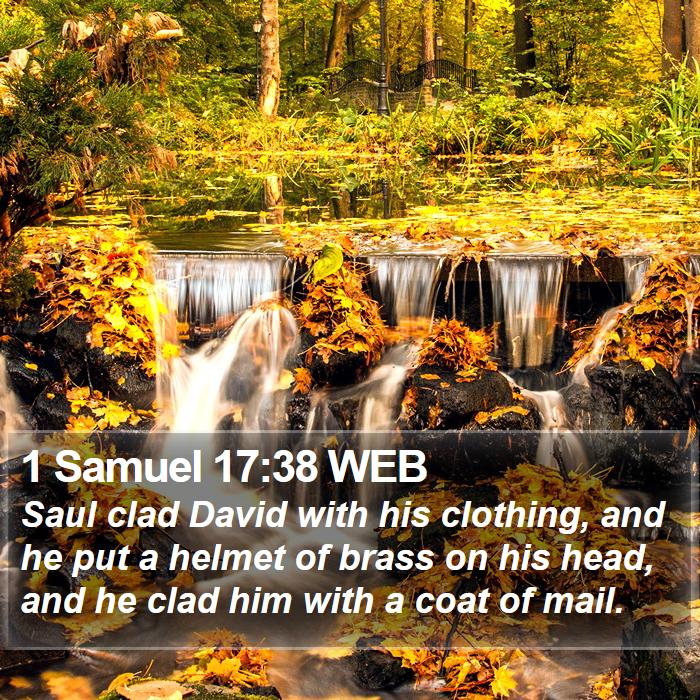 1 Samuel 17:38 WEB Bible Study