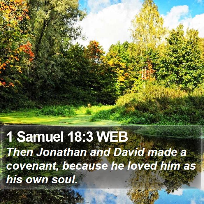 1 Samuel 18:3 WEB Bible Study