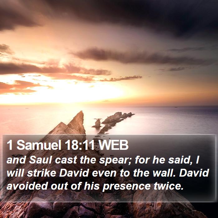 1 Samuel 18:11 WEB Bible Study