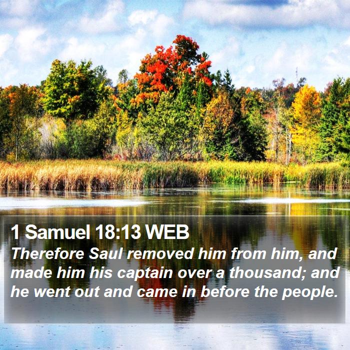 1 Samuel 18:13 WEB Bible Study