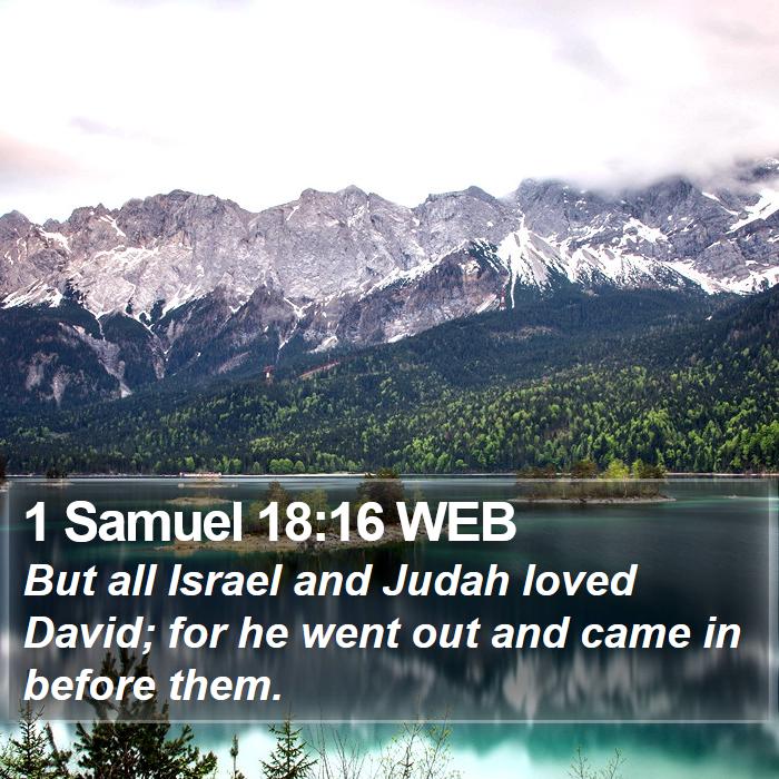 1 Samuel 18:16 WEB Bible Study