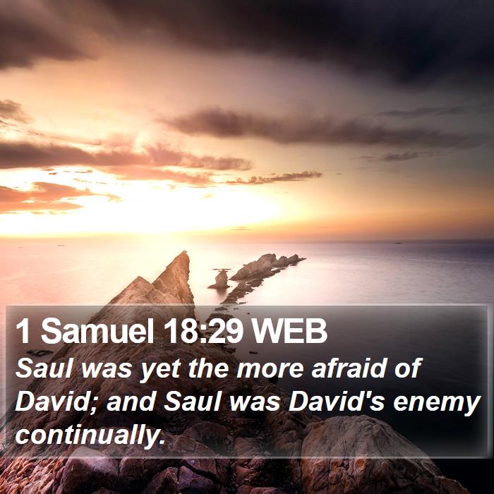 1 Samuel 18:29 WEB Bible Study