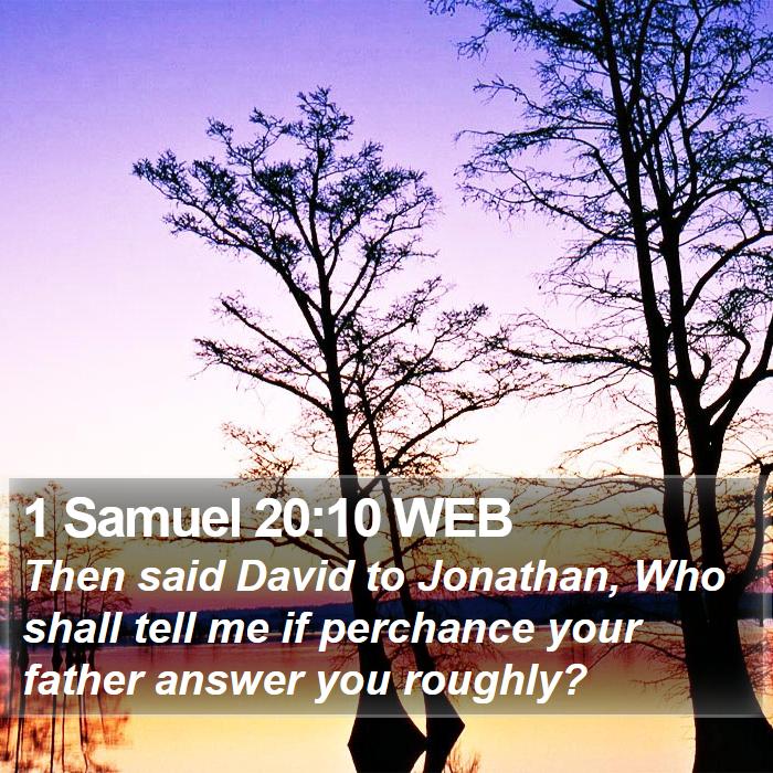 1 Samuel 20:10 WEB Bible Study