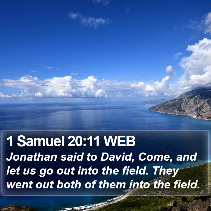 1 Samuel 20:11 WEB Bible Study