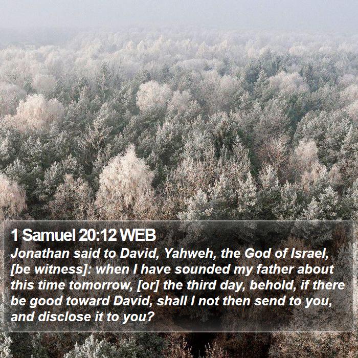 1 Samuel 20:12 WEB Bible Study