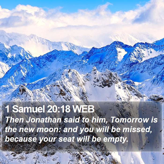 1 Samuel 20:18 WEB Bible Study