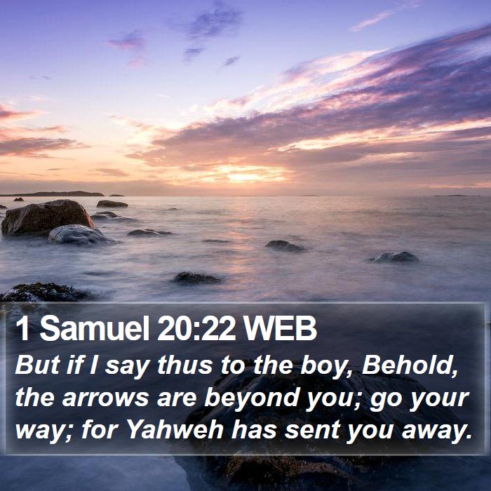 1 Samuel 20:22 WEB Bible Study