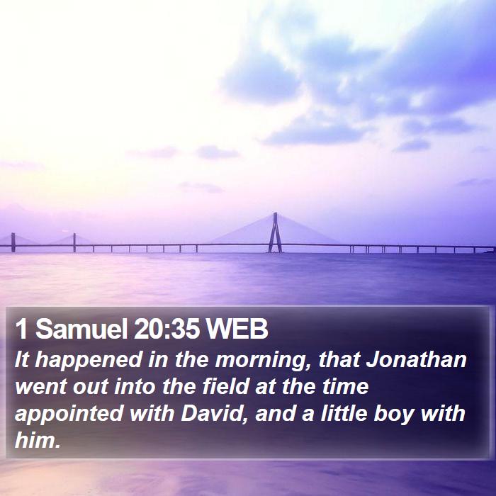 1 Samuel 20:35 WEB Bible Study