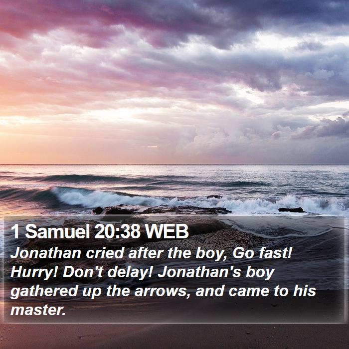 1 Samuel 20:38 WEB Bible Study