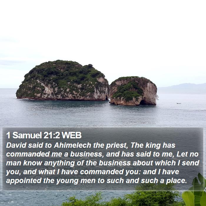 1 Samuel 21:2 WEB Bible Study