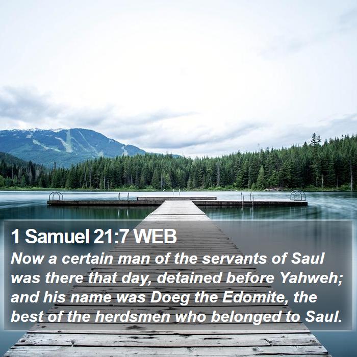 1 Samuel 21:7 WEB Bible Study