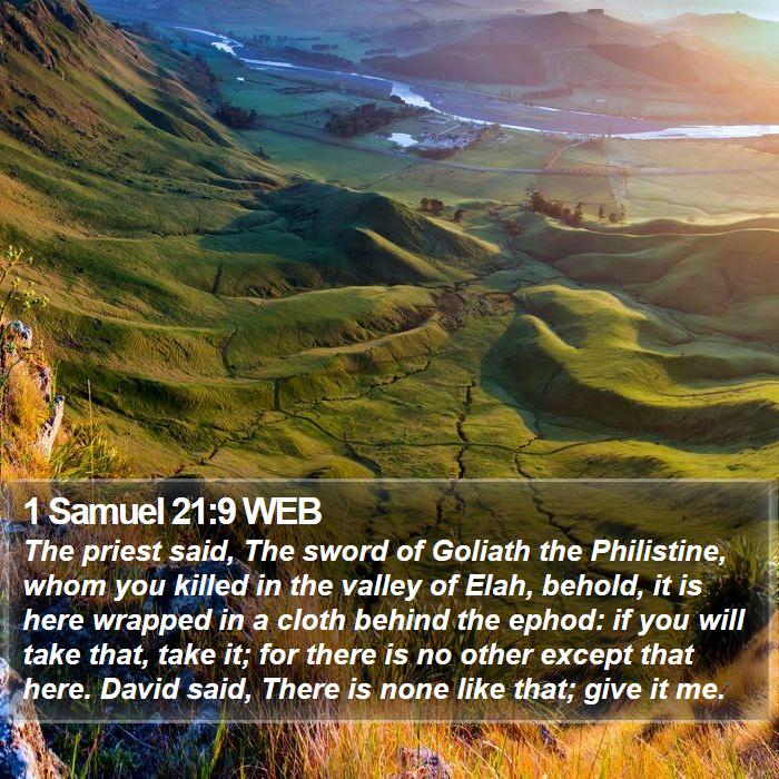 1 Samuel 21:9 WEB Bible Study