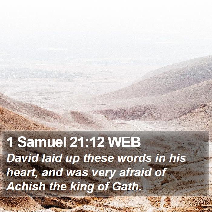 1 Samuel 21:12 WEB Bible Study