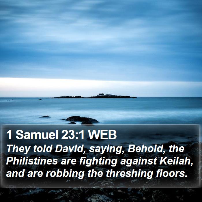 1 Samuel 23:1 WEB Bible Study