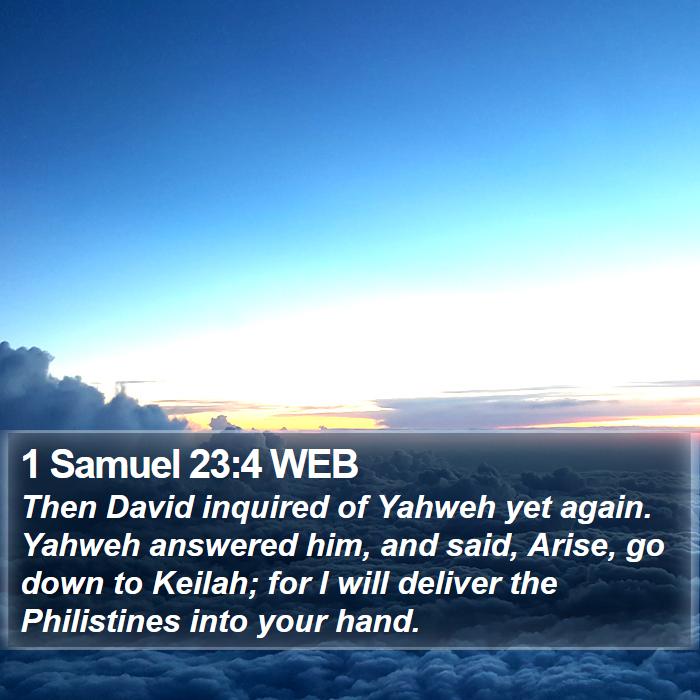 1 Samuel 23:4 WEB Bible Study