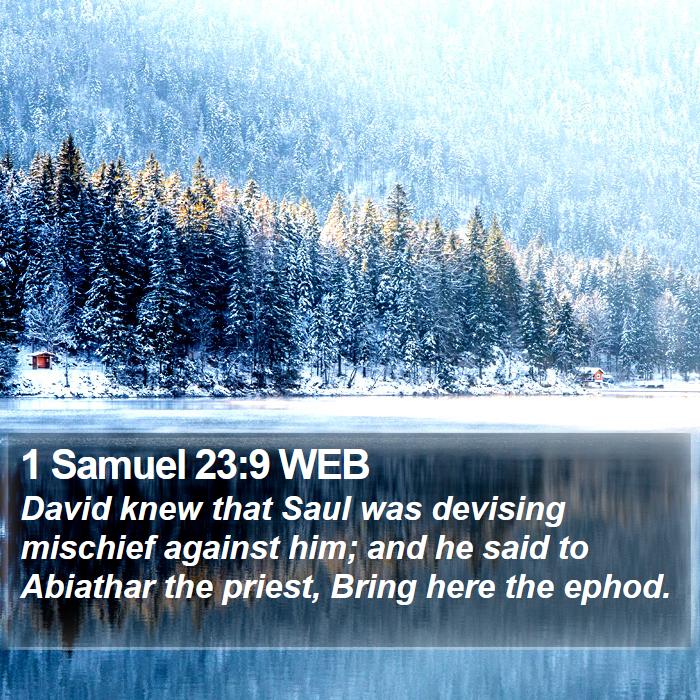 1 Samuel 23:9 WEB Bible Study