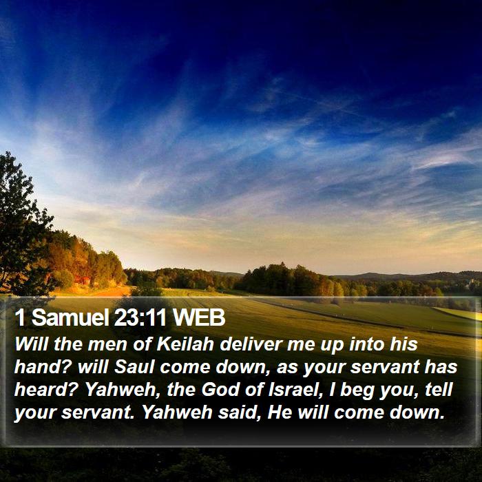 1 Samuel 23:11 WEB Bible Study