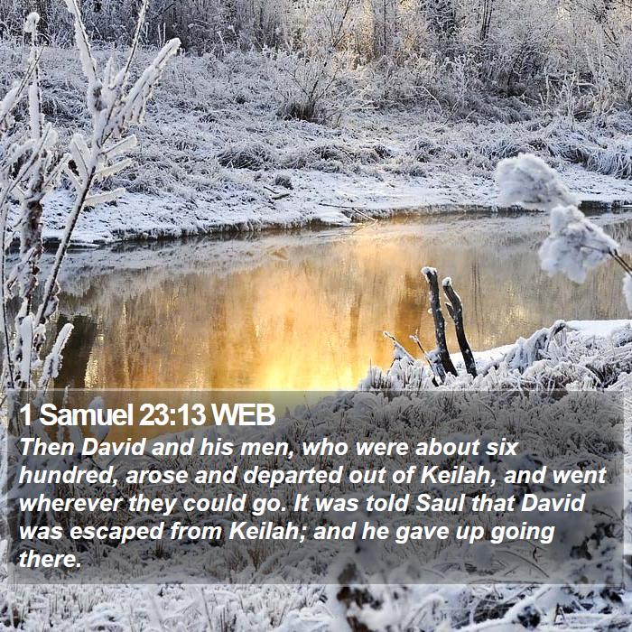 1 Samuel 23:13 WEB Bible Study