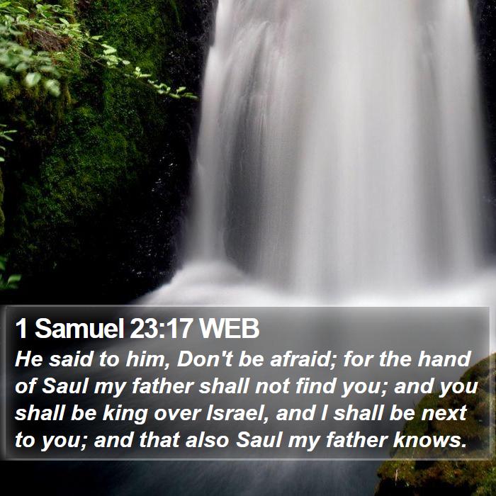 1 Samuel 23:17 WEB Bible Study