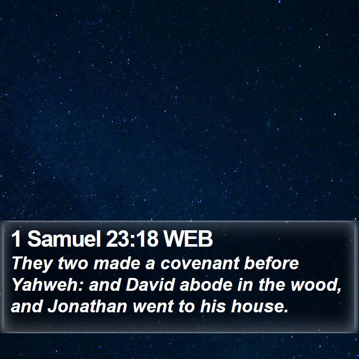 1 Samuel 23:18 WEB Bible Study