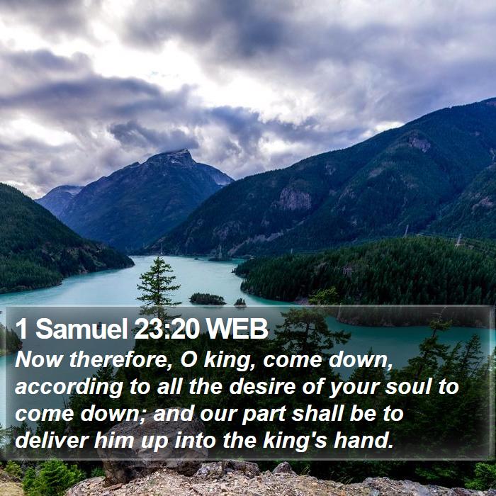 1 Samuel 23:20 WEB Bible Study