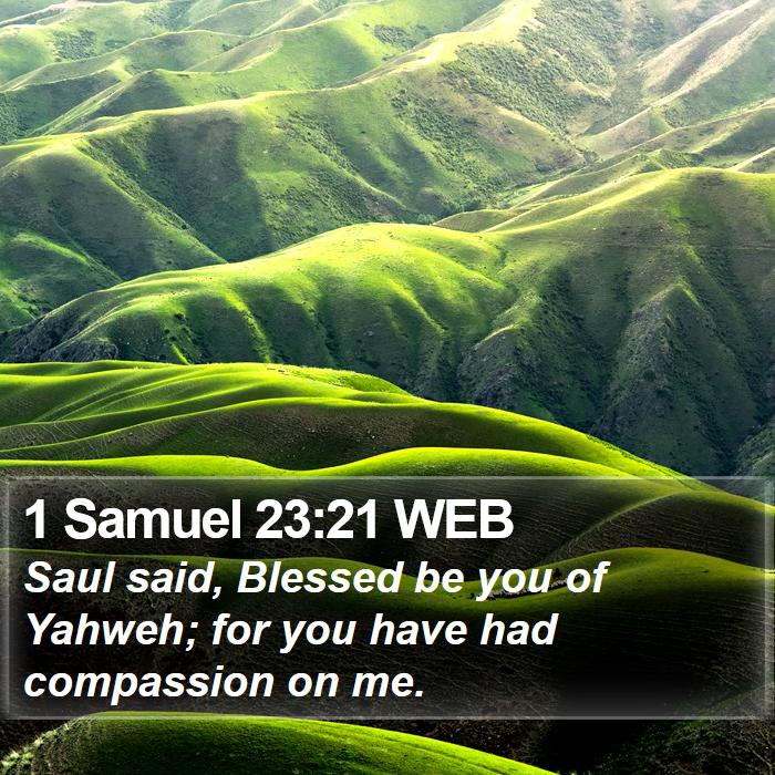 1 Samuel 23:21 WEB Bible Study