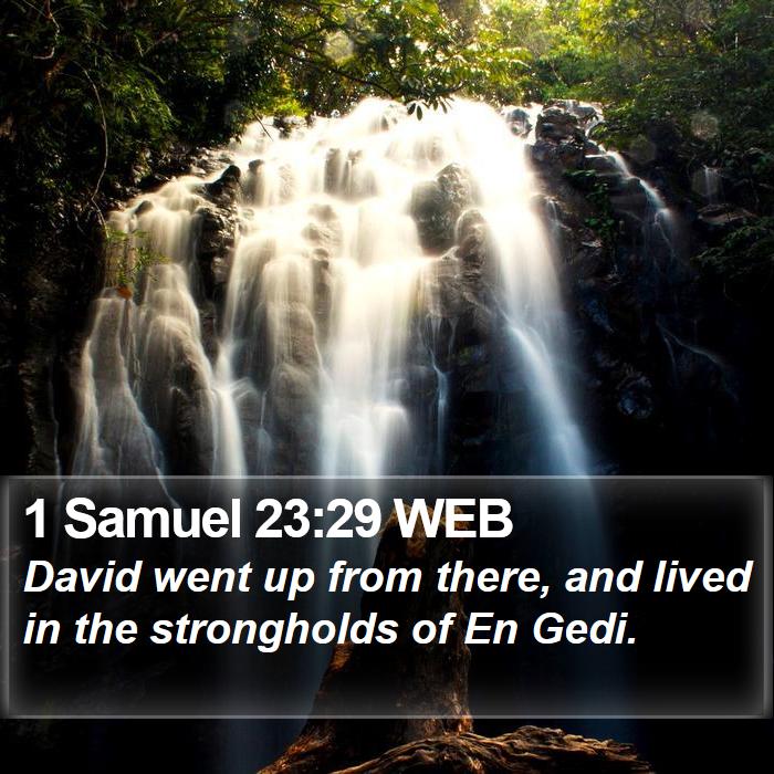 1 Samuel 23:29 WEB Bible Study