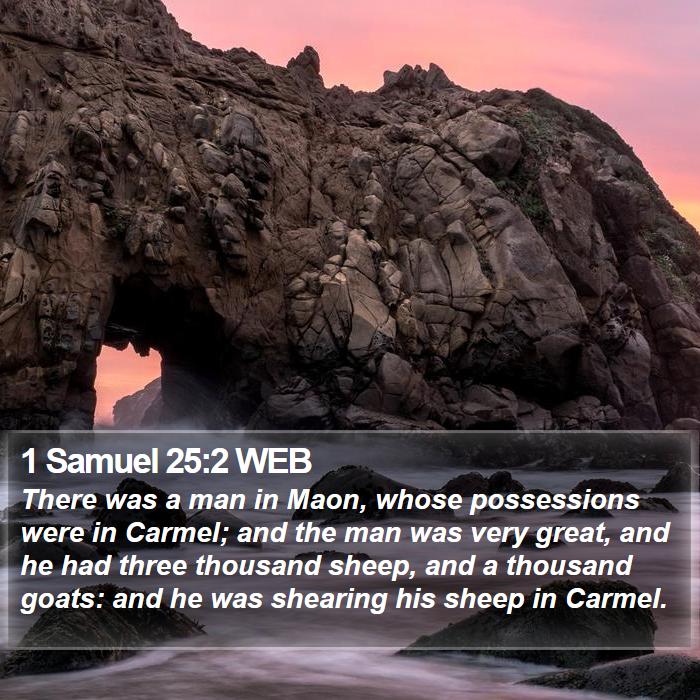 1 Samuel 25:2 WEB Bible Study