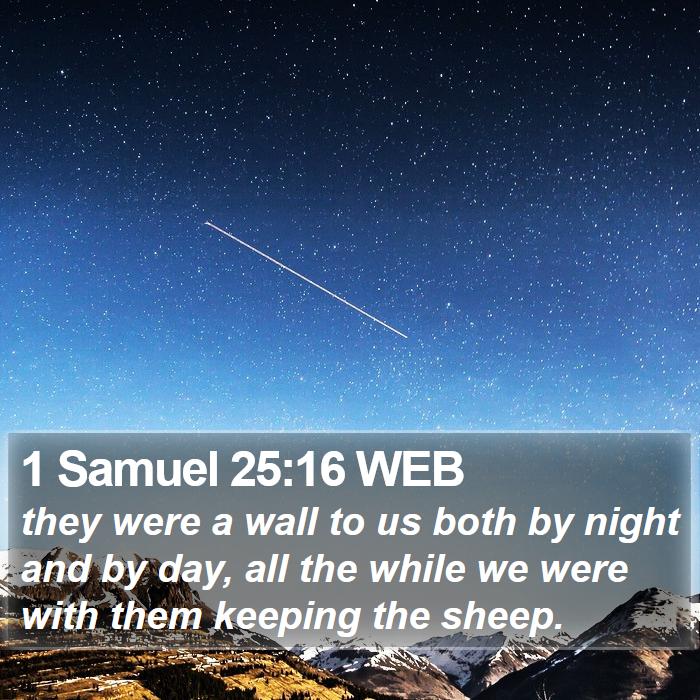 1 Samuel 25:16 WEB Bible Study