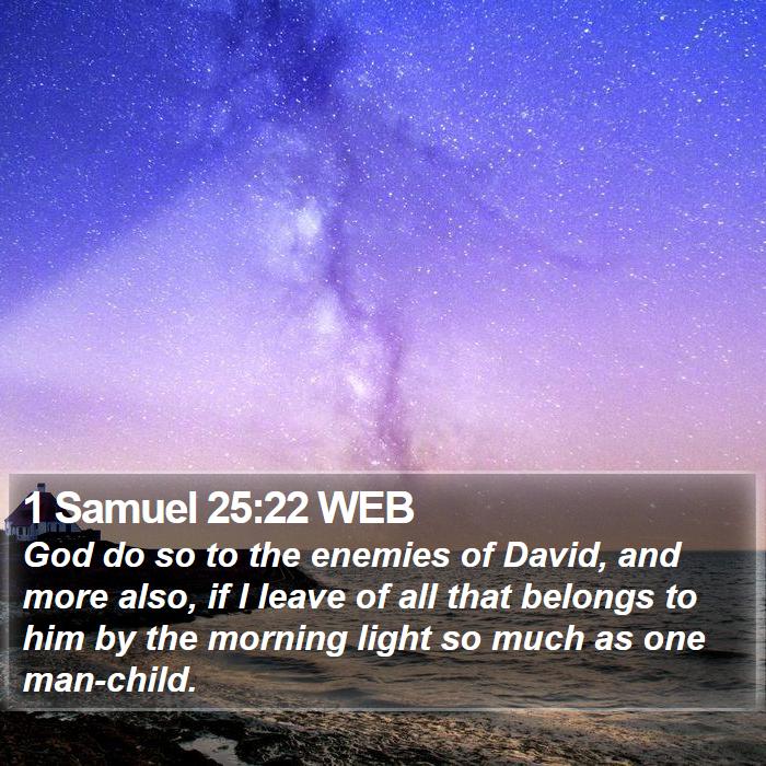 1 Samuel 25:22 WEB Bible Study