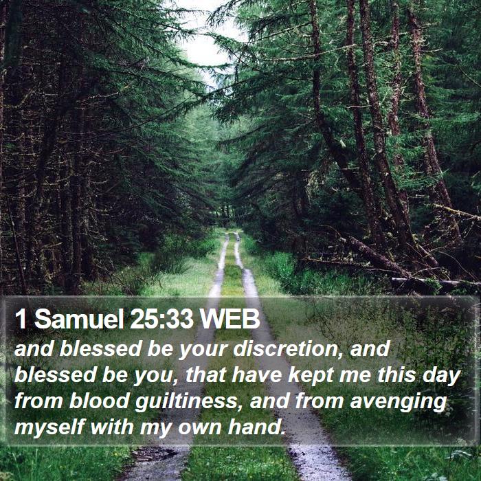 1 Samuel 25:33 WEB Bible Study