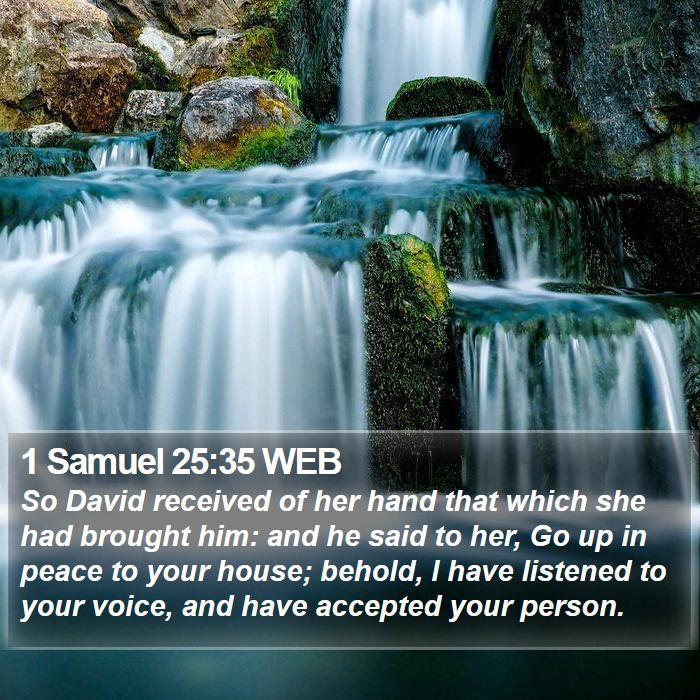 1 Samuel 25:35 WEB Bible Study