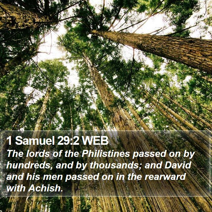 1 Samuel 29:2 WEB Bible Study