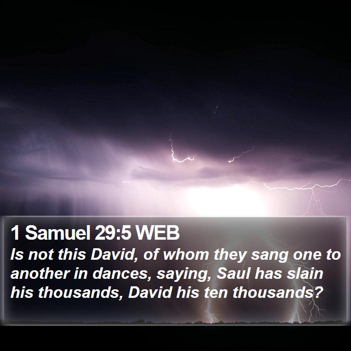 1 Samuel 29:5 WEB Bible Study