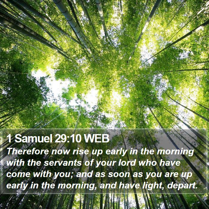 1 Samuel 29:10 WEB Bible Study