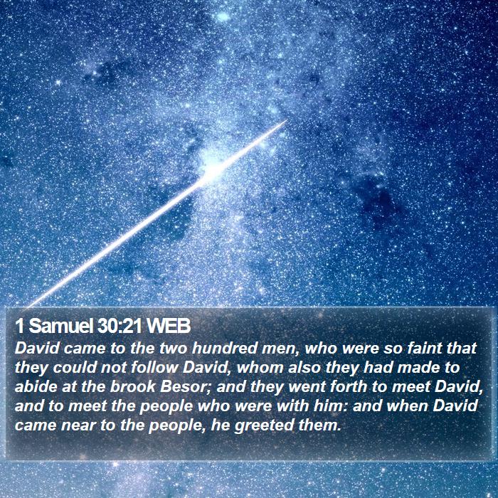 1 Samuel 30:21 WEB Bible Study