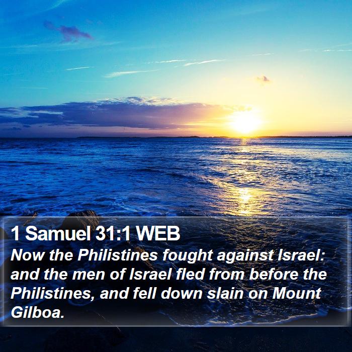 1 Samuel 31:1 WEB Bible Study