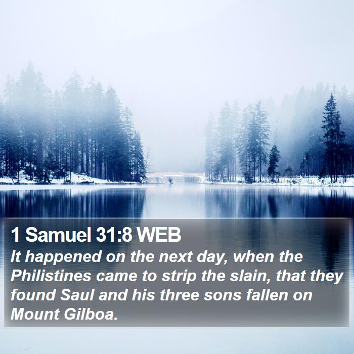 1 Samuel 31:8 WEB Bible Study