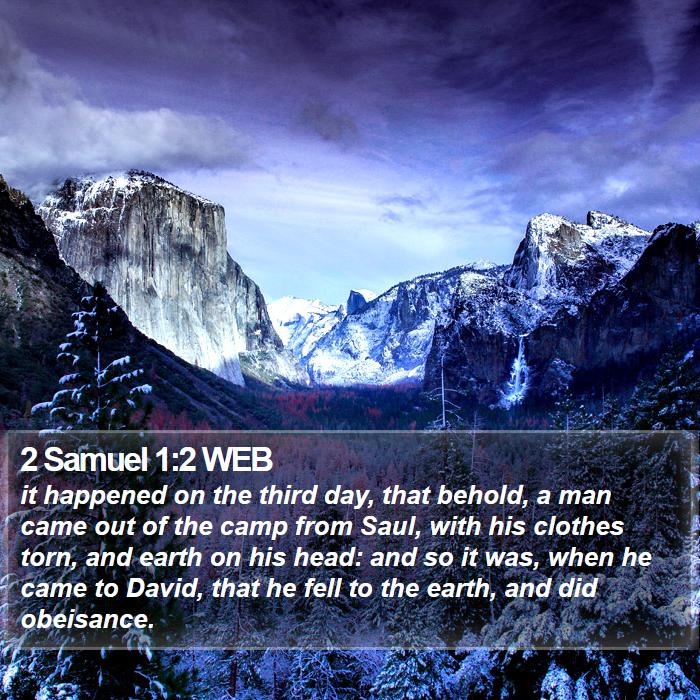 2 Samuel 1:2 WEB Bible Study