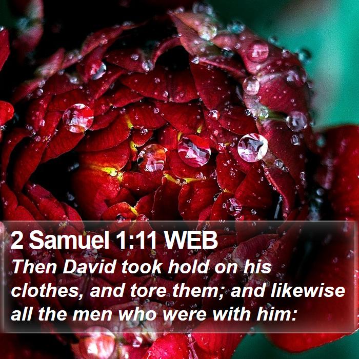 2 Samuel 1:11 WEB Bible Study