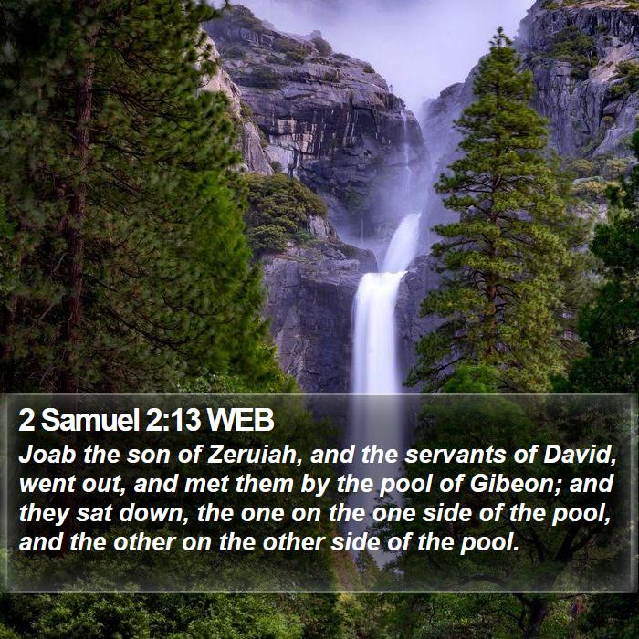 2 Samuel 2:13 WEB Bible Study