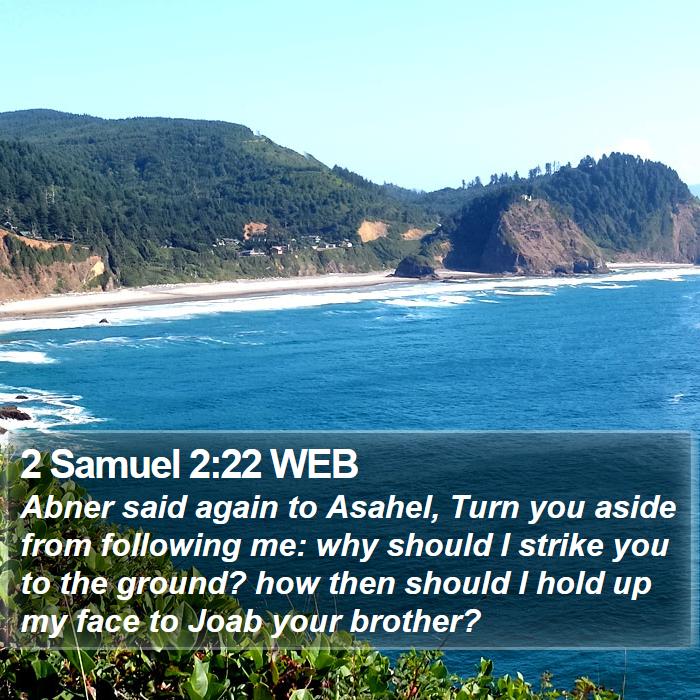 2 Samuel 2:22 WEB Bible Study